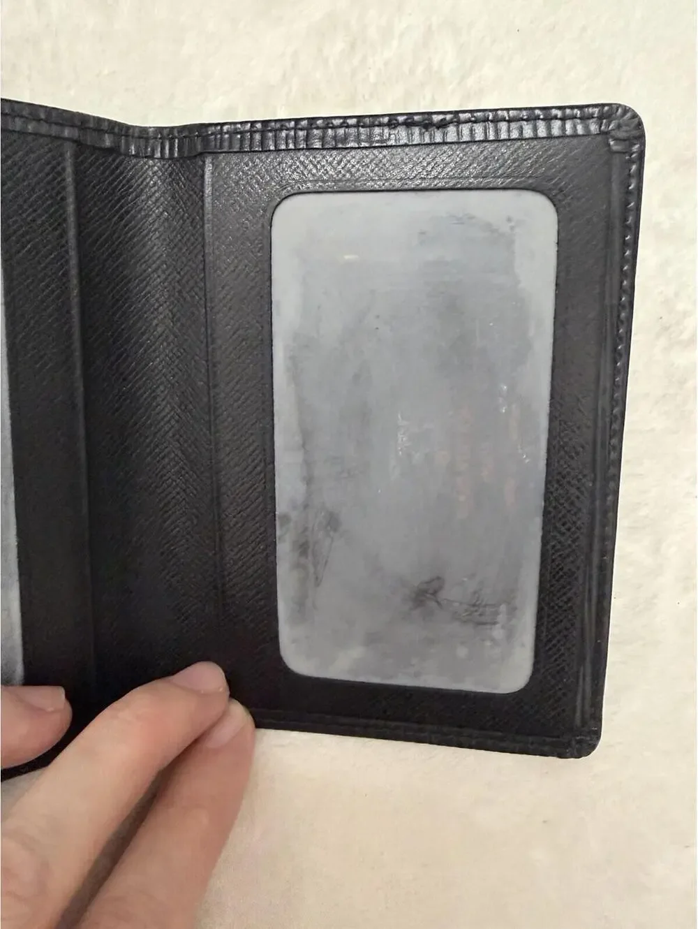 Authentic Louis Vuitton LV Card Wallet Epi Leather Bifold Vintage